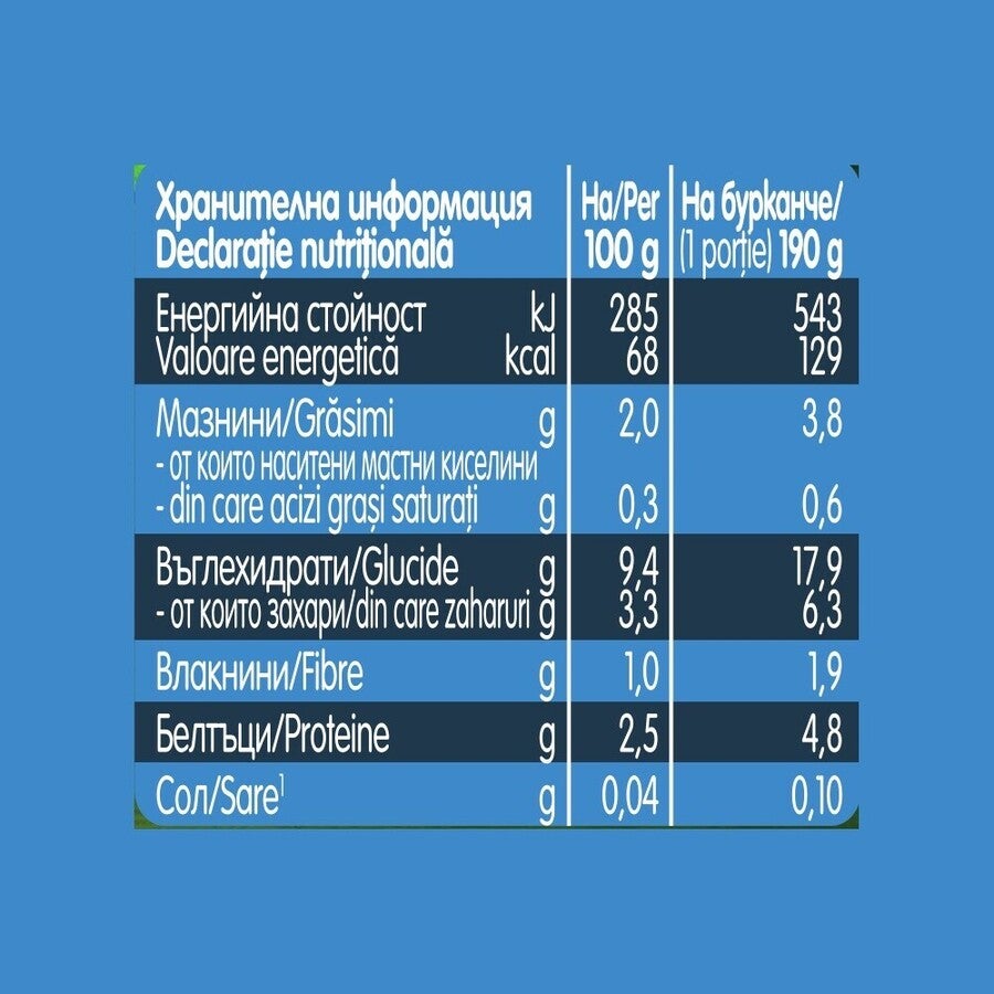 GERBER BIO Cartofi dulci cu Legume si Pui, piure bebelusi, de la 10 luni, 190g