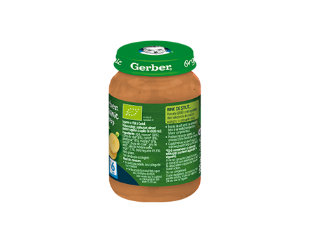 GERBER BIO Legume cu Vitel si Cartofi, 190g, de la 6 luni GERBER BIO Legume cu Vitel si Cartofi, 190g, de la 6 luni