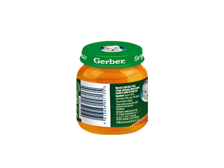 GERBER BIO Morcovi si cartofi dulci, 125g, inceperea diversificarii GERBER BIO Morcovi si cartofi dulci, 125g, inceperea diversificarii