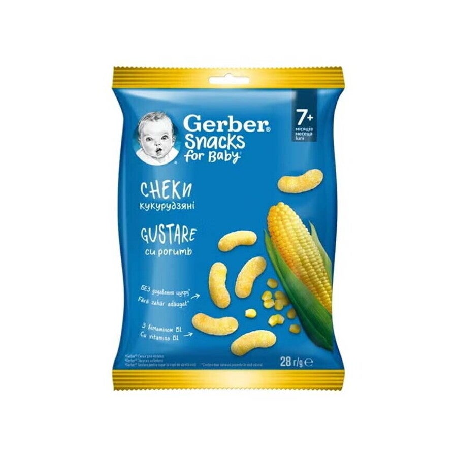 Snacks cu porumb Gerber Natural