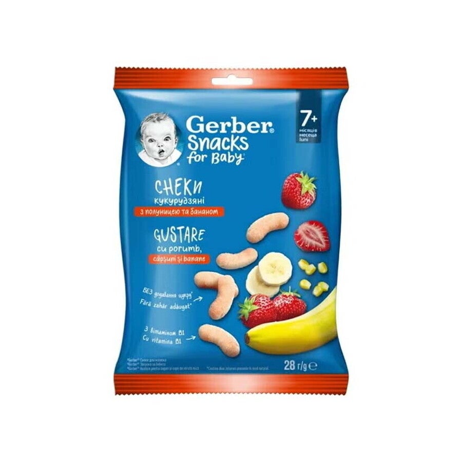 Snacks cu porumb Gerber Natural