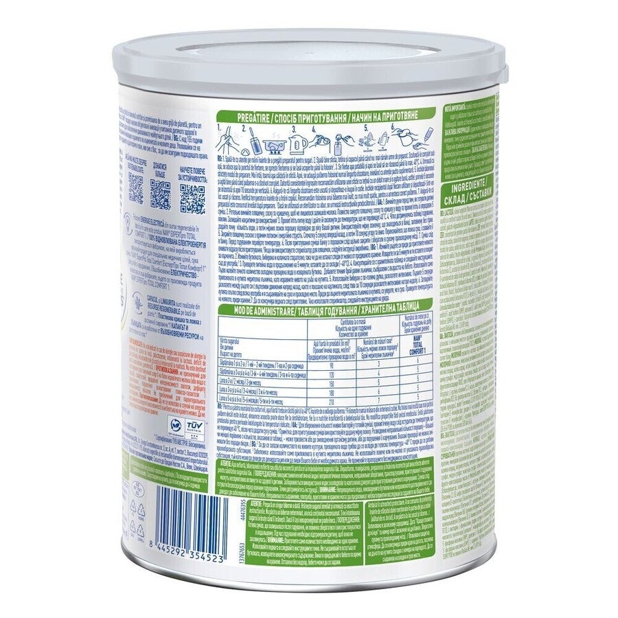 Formulă de lapte praf NESTLÉ NAN TOTAL COMFORT 1, de la naștere, 800g