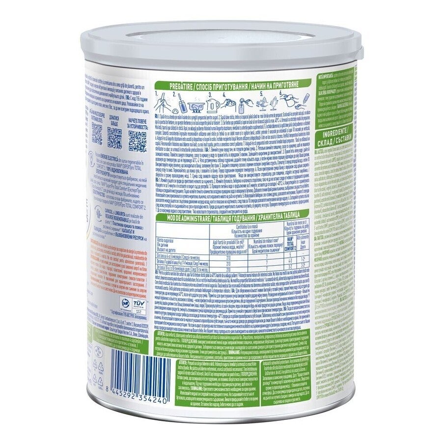 Formulă de lapte praf NESTLÉ NAN TOTAL COMFORT 2, de la 6 luni, 800g