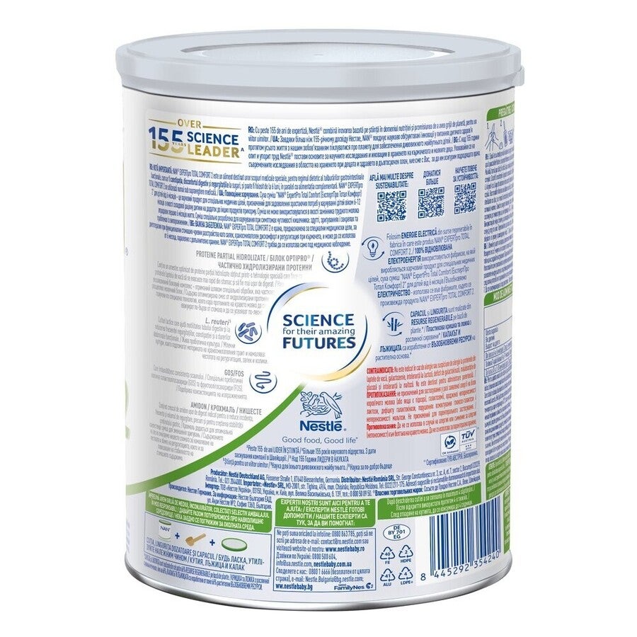 Formulă de lapte praf NESTLÉ NAN TOTAL COMFORT 2, de la 6 luni, 800g