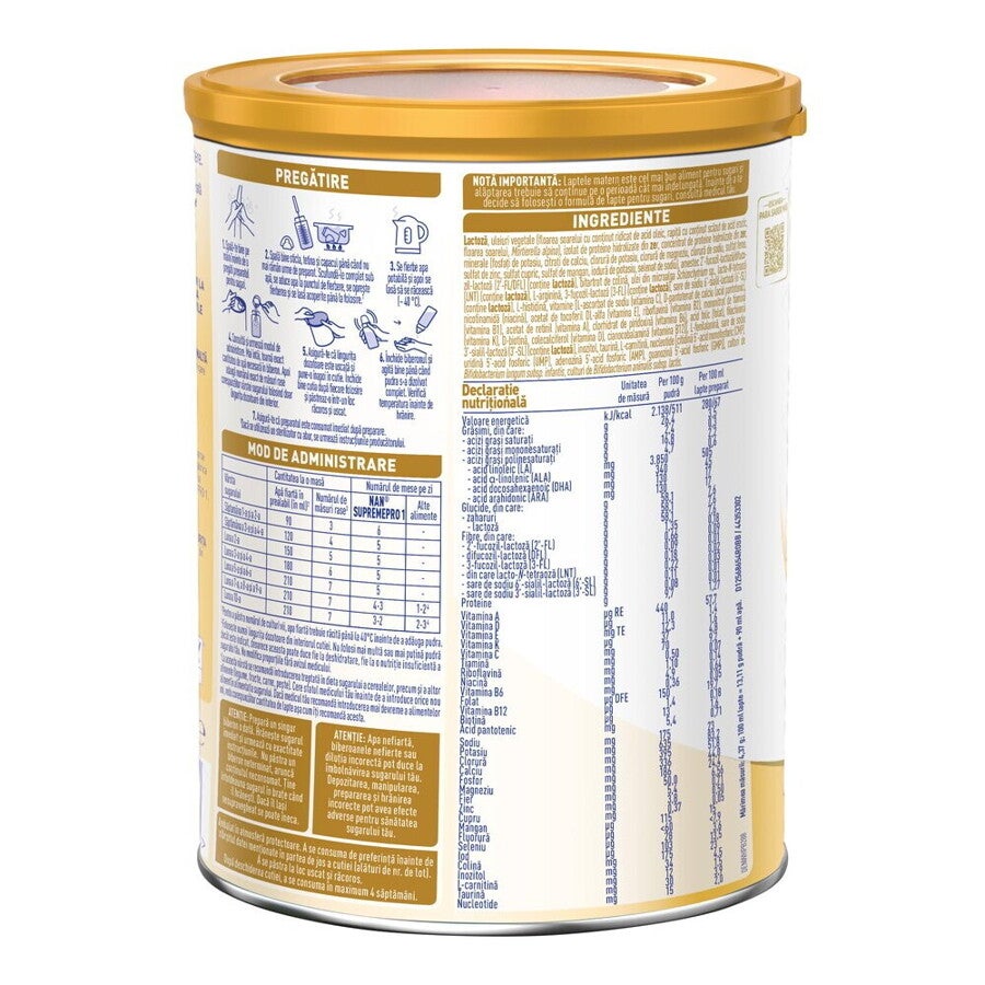 formula de lapte pentru copii de varsta mica nan supreme