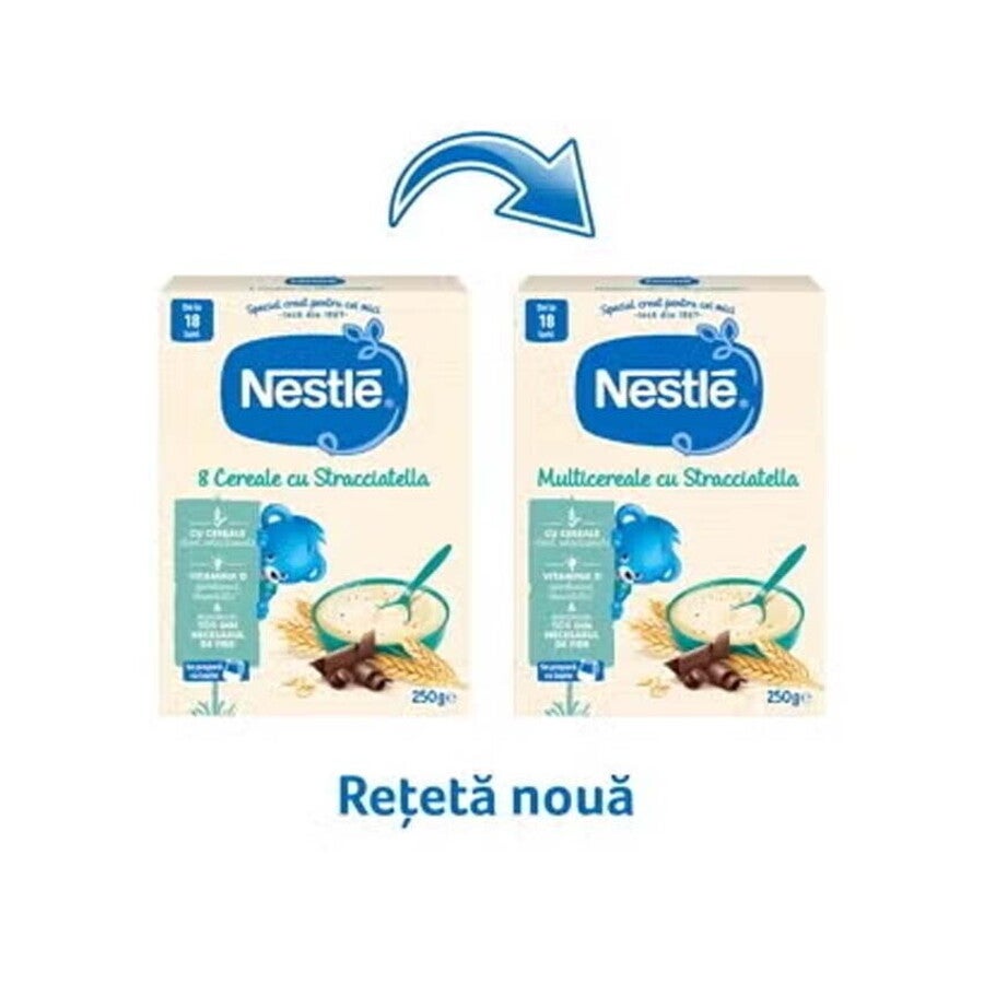 Nestlé Multicereale Cu Stracciatella pentru copii de la 18 luni, 250g