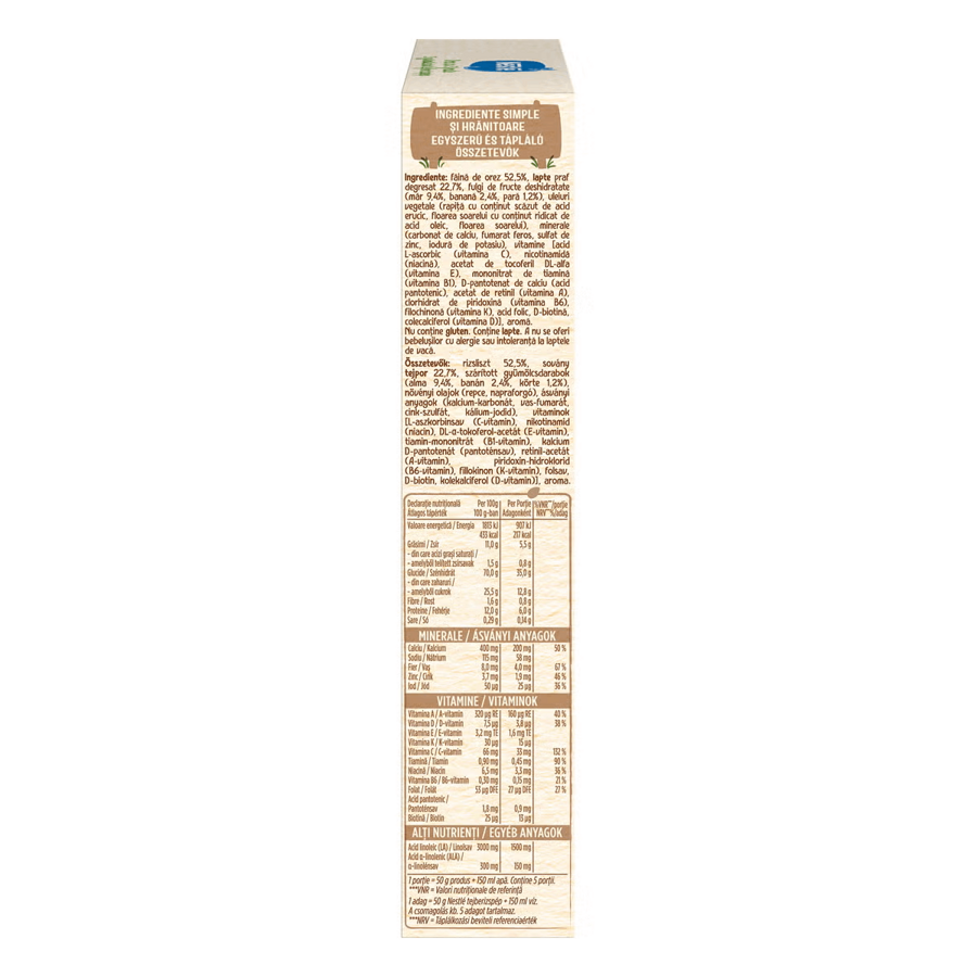 Nestlé Cereale Orez cu 3 fructe, pentru bebelusi, de la 6 luni, 250g