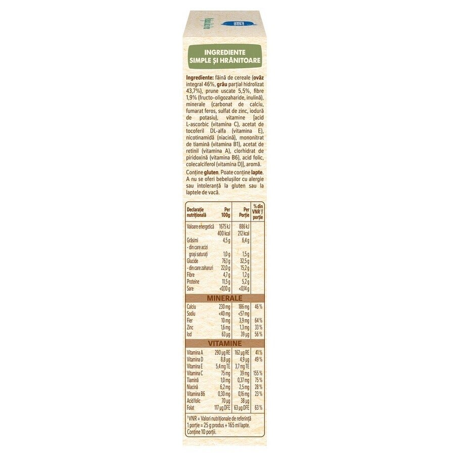Nestlé Mic dejun cu Ovaz si Prune, cereale pentru bebelusi, de la 6 luni, 250g