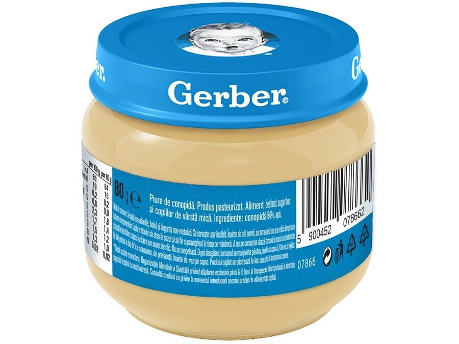Gerber® Natural Piure de conopidă, primul meu piure, 80g, începerea diversificării