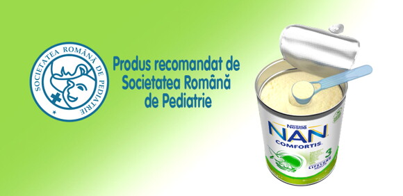 NAN Comfortis recomandat de societatea romana de pediatrie