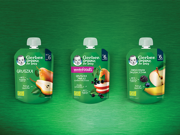 Gerber-pouches piureurile Gerber Organic pouches