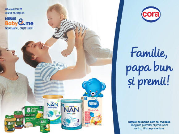 Promotia Nestle in magazinele Cora familie-papabun-premii-cora
