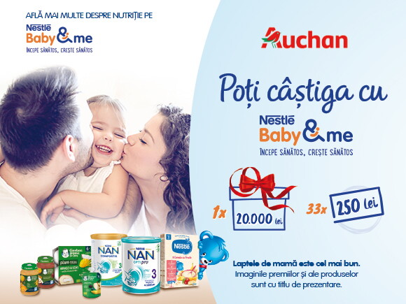 Poti castiga cu Nestle Baby & me - Auchan