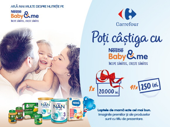 Poti castiga cu Nestle Baby & me - Carrefour