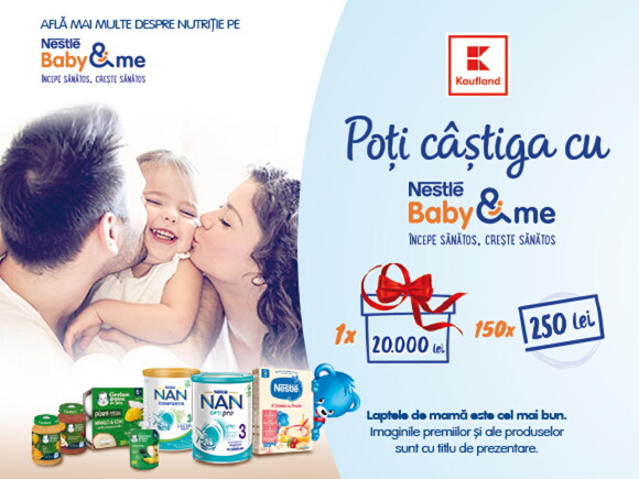Poti castiga cu Nestle Baby & me - Kaufland Poti castiga cu Nestle Baby & me - Kaufland