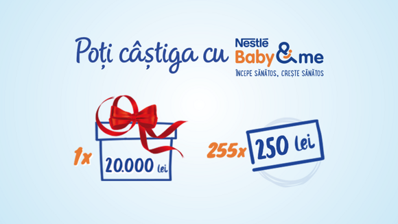 Poti castiga cu Nestle Baby & me Poti castiga cu Nestle Baby & me