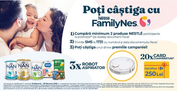 Promotia Poti castiga cu Nestle FamilyNes
