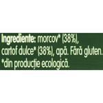 GERBER BIO Morcovi si Cartofi Dulci, piure bebelusi pentru inceperea diversificarii, de la 6 luni