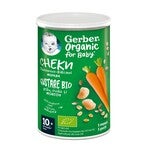 Gerber BIO Gustare cu cereale, morcovi si portocale, 35g, de la 10 luni