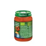 GERBER BIO Cartofi dulci cu Legume si Pui, piure bebelusi, de la 10 luni, 190g